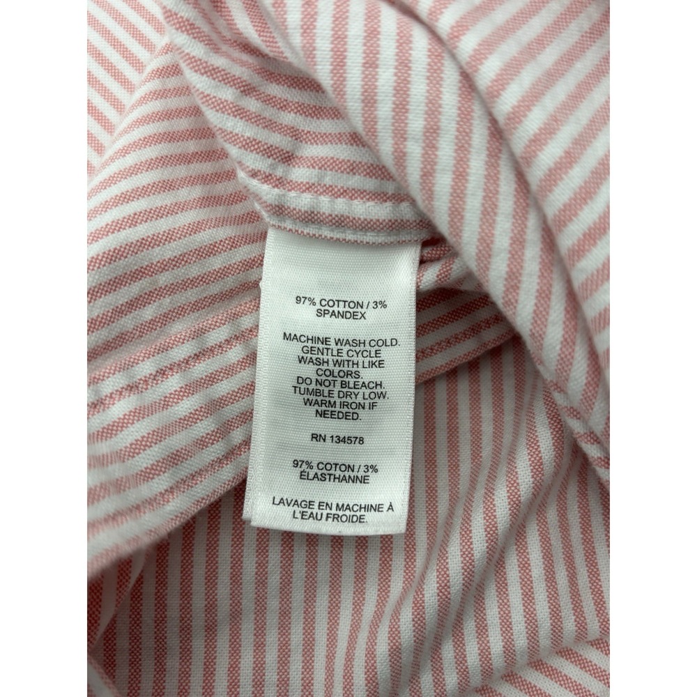 Vineyard Vines Mens L Pink White Stripes LongSleeve Button Down Shirt 0028 - Picture 5 of 7